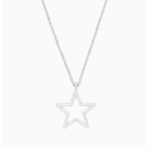 Kate Spade Scrunched Scallops Pave Star Pendant.